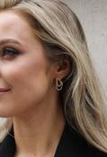 Cubic Zirconia Earring Set - Gold / One image
