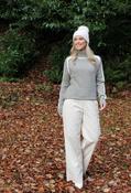 Ami Contrast Knit Jumper - Taupe Mix / 14 image