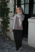 Floral Print Scarf - Beige / F/S image