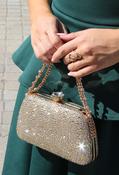 Diamante Clutch Bag - Gold / F/S image
