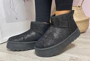 Shimmer Slip On Ankle Boot - Black / 39 image