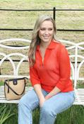 Crochet Knit Polo Top - Orange / 12 image