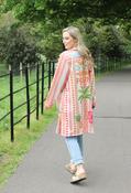 Tropical Longline Open Jacket - Orange Mix / F/S image