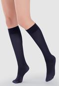 Opaque Knee High Socks - Navy / F/S