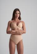 Invisible Mid Waist Thong - Beige / L image