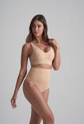 Invisible High Waist Thong - Beige / L image