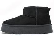 PLATFORM FAUX FUR LINED BOOT - Black / 36 image