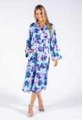 Floral Kimono Style Dress - Blue / 8 image