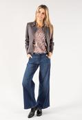 Suedette Biker Jacket - Grey / 16 image