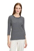 Striped Long Sleeve Top - Navy &amp; White / 36 image
