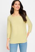 Ribbed Knit Pullover - Yellow / 36 image
