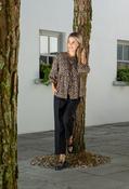 Leopard Tie Detail Blouse - Leopard / F/S image