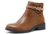 Diamante Twist Boot - Camel / 36 image