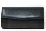 Metallic Wrap Clutch Bag - Black / F/S