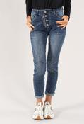Crinkle Denim Jeans - Denim / XS image