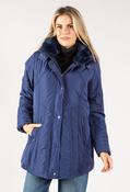 Fur Lined Coat - Navy / 24 image