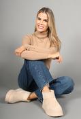 Faux Fur Lined Platform Boot - Beige / 41 image