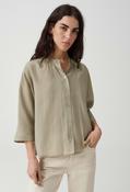 Fabell Loose Tunic Blouse - Pale Olive / 40 image