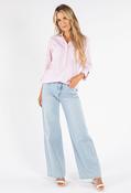 Light Striped V Neck Shirt - Rose Pink / 14 image
