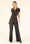 Gold Buckle Detail Jumpsuit - Black / 12 image