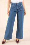 Ruby Seamless Wide Leg Jeans - Blue / 16 image