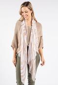 Animal Print Lurex Scarf - Beige / F/S image