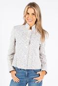 Tweed Buttoned Jacket - White/Multi / 42 image