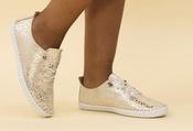 Blade Leather Plimsoll - White / 39