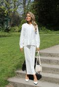 Classic 3/4 Length Culottes - Offwhite / 38 image