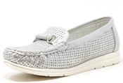 Laser Cut Loafer - Silver / 38 image