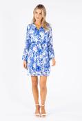 Harper Dress in Floral Print - Blue / F/S image
