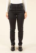 Angelika Thermo Pull On Jeans - Black / 42 image