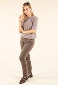 Pull On Slim Fit Jeans - Taupe / 42