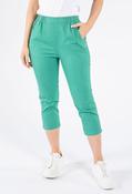Pull on Capris with Embroidery detailing - Green / 22