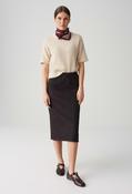 Rilasa Structured pencil skirt - Dark Brown / 40 image