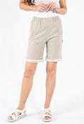 Pull On Bermuda Shorts - Beige / 22 image