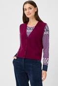 V-Neck Knitted Vest - Berry / 44 image