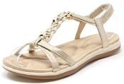 Starfish and Floral Sandals - Gold / 36 image