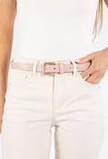Square Gold Buckle Belt - Pink / 90 image