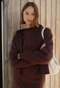 Gulnora Blouson Style Hoodie - Dark Grape / 40