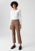 Elvina Cozy Faux Suede Trousers - Cocoa / 38 image
