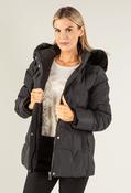 Fur Lined Hooded Coat - Black / 22 image