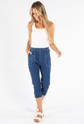 Pull On Denim Capris - Denim / 16 image