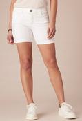 "Ab"solution® 5" White Denim Shorts - White / 8 image