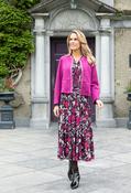 Cropped Faux Suede Jacket - Berry / 16 image