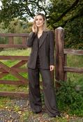 Lisa Pinstripe Blazer - Chocolate / 12 image