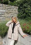 Hooded Quilted Jacket - Camel / F/S image