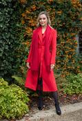 Longline Belted Trench Coat - Red / 16 image