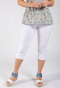 Angelika Slim Fit Capri Trousers - White / 36 image