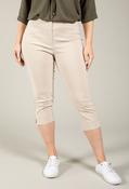 Angelika Slim Fit Capri Trousers - Beige / 46 image
